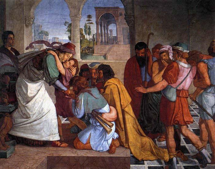 CORNELIUS, Peter The Recognition of Joseph by his Brothers oil painting image